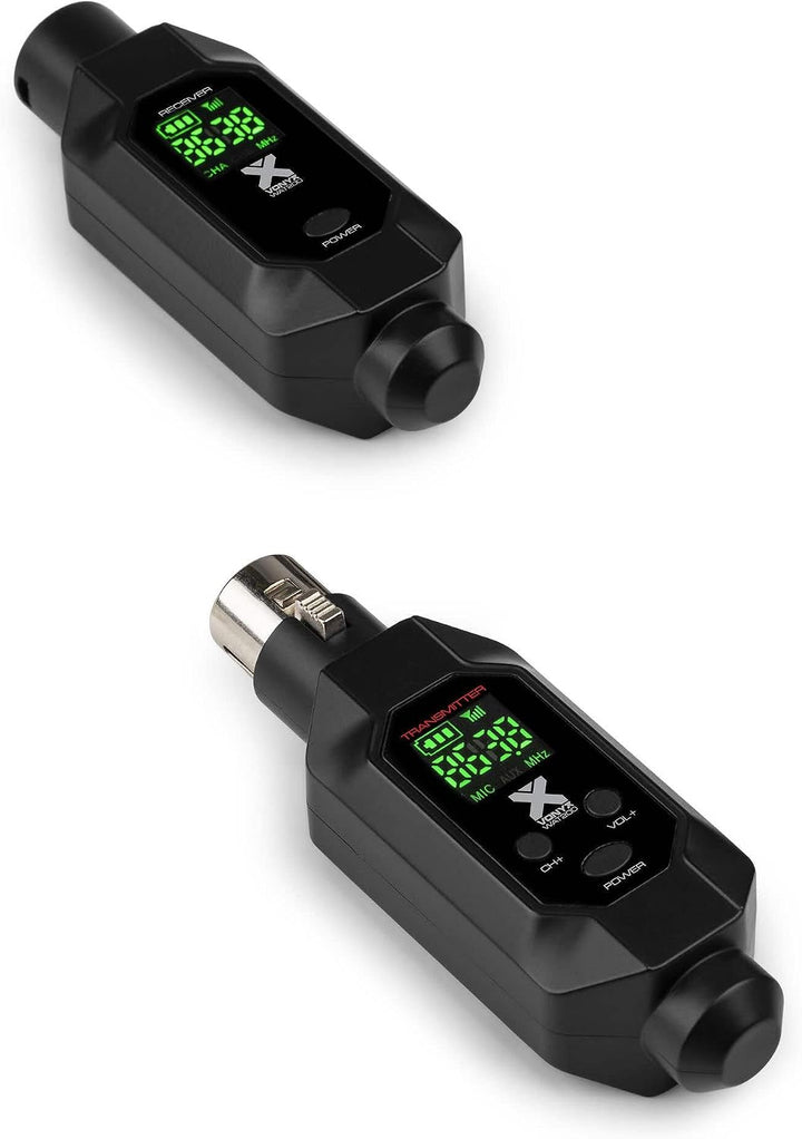 Power Dynamics WAT200 – XLR Funk Sender Empfänger für Mikrofon Kabellos, 70m Reichweite, Wireless Fu