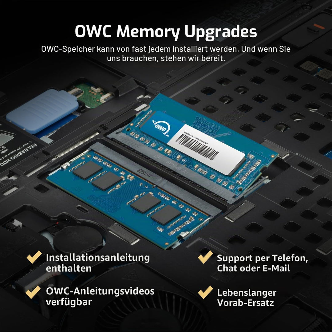 OWC - 16GB Memory Upgrade Kit - 2 x 8GB PC12800 DDR3L 1600MHz SO-DIMMs für 2011-2015 iMac, 2011-12 M