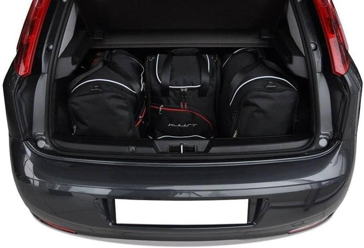 KJUST Dedizierte Kofferraumtaschen 4 STK kompatibel mit FIAT Punto 2012 2012+
