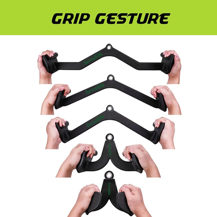 Rudergriff für Kabelmaschinen für zu Hause oder im Fitnessstudio, Kombi-Trizeps-Presskabelaufsätze,