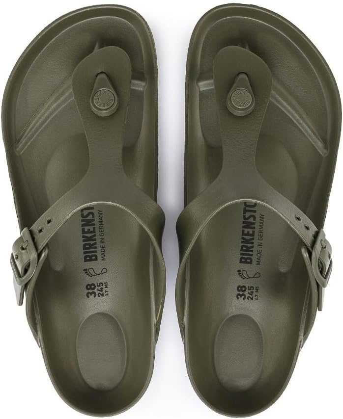 BIRKENSTOCK Unisex-Erwachsene Gizeh FL Zehentrenner 36 EU Khaki, 36 EU Khaki