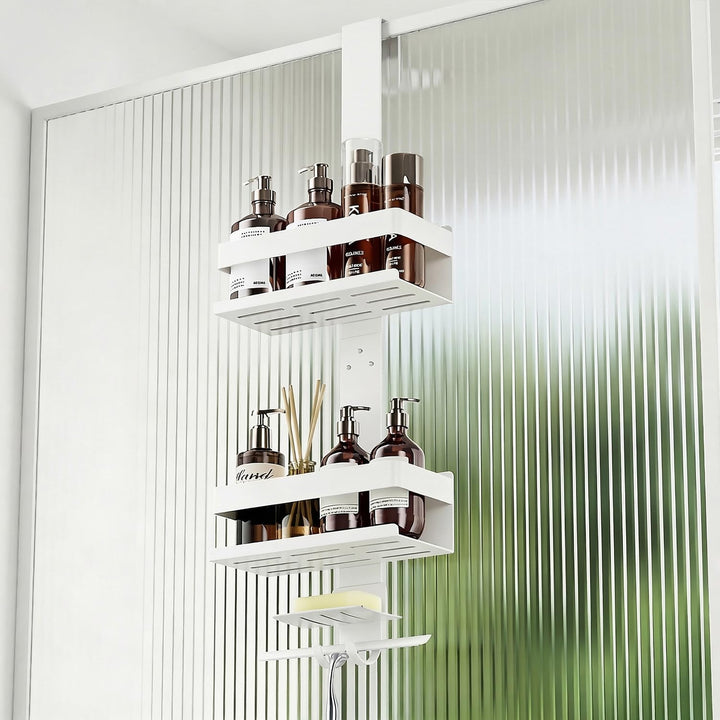 Duschablage ohne Bohren Badezimmer Organizer, Badregal Duschregal ohne Bohren, Duschablage zum Hänge