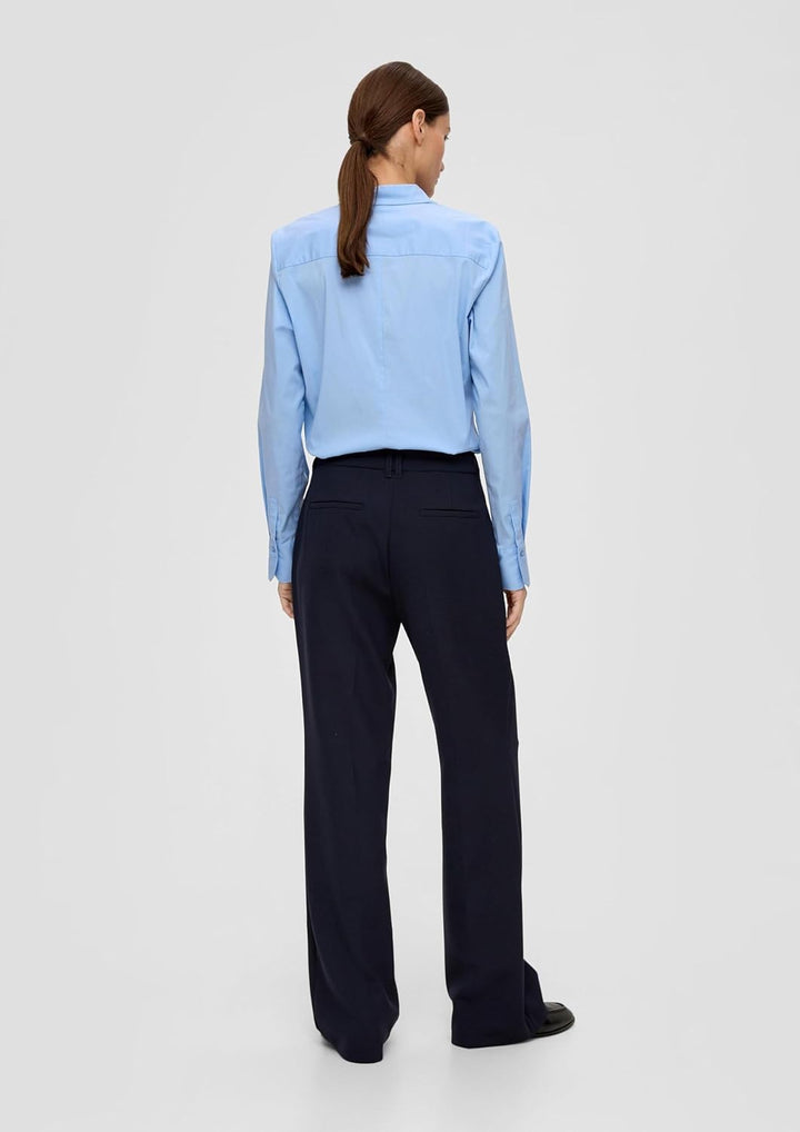 s.Oliver BLACK LABEL Bluse mit Ziernähten 34 Hellblau, 34 Hellblau