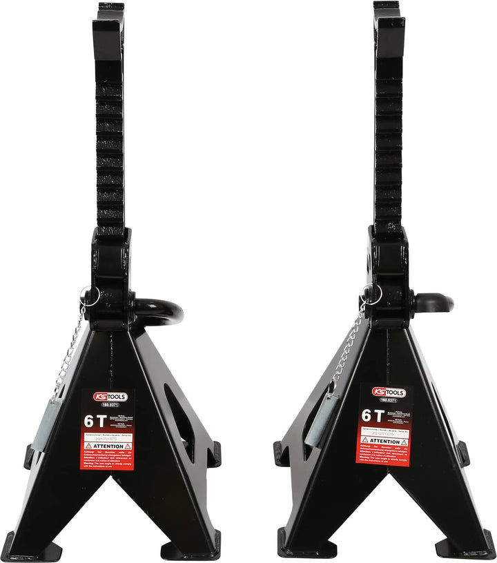 KS Tools 160.0371 Stahl-Unterstellbock mit Schnellverstellung, 6 t, paarweise, 6 t