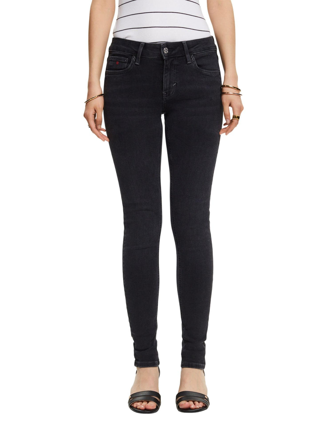 ESPRIT Damen Jeans 30W / 32L 910/Black Rinse, 30W / 32L 910/Black Rinse