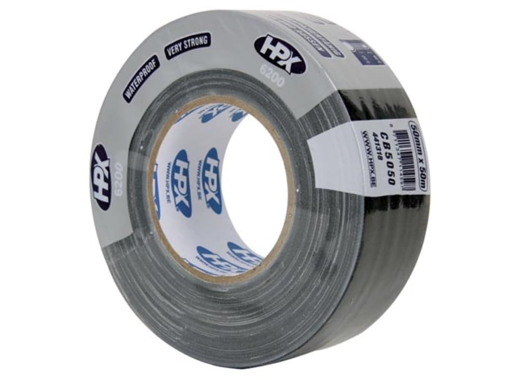 HPX - VDLHPX5050B2 0,05 x 50 m PROFI Reinigungstuch Tape – parent Schwarz 493292, Schwarz