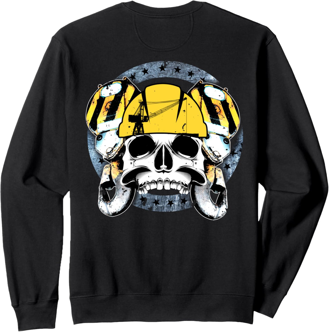 Kranführer Geschenke Design auf der Rückseite der Kleidung Sweatshirt