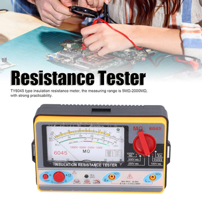 TY6045 Isolationswiderstandstester mit Klarem Zifferblatt-Display Selbstsichernde Halterung Elektrik