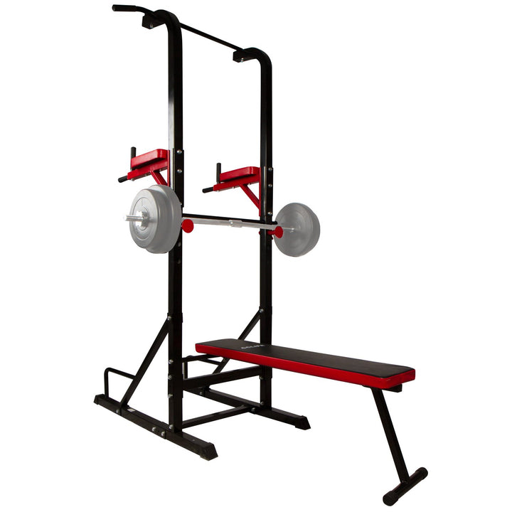 CCLIFE Power Tower Dip Station Klimmzugstange für Krafttrainingsgeräte für das