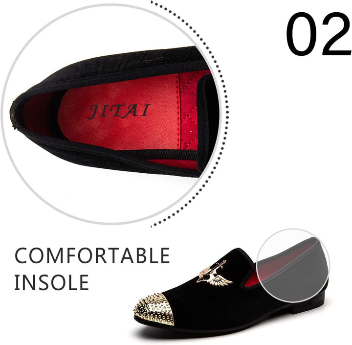 JITAI Herren leichte Schuhe Kunstleder Slipper für Männer und Mode Mokassins Herren Freizeitschuhe 4