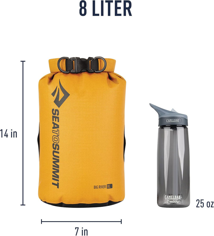 Sea to Summit Big River Dry Bag Packsack Beutel Packtasche Gelb 8 Liter, Gelb 8 Liter