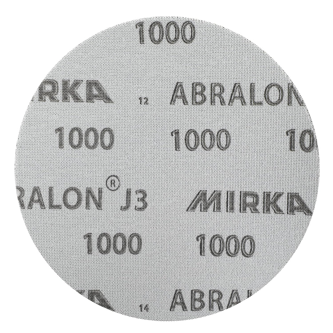 Mirka Abralon J3 Schleifpad Polierpad 225mm Soft Grip 1000 Körnung, 10/Pack, für Deckenschleifer, zu