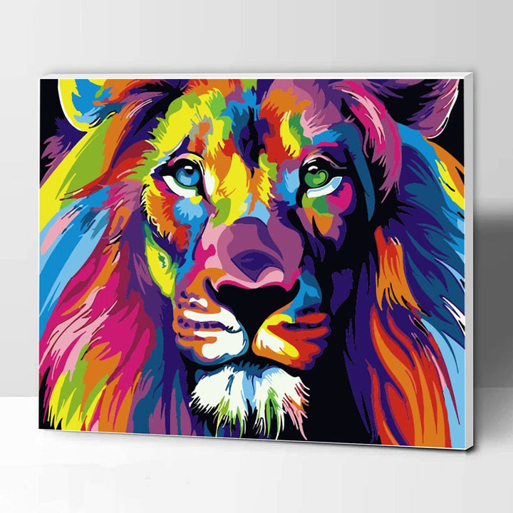 KOMKING Malen nach Zahlen für Kinder und Erwachsene mit Rahmen, DIY Acryl Malen nach Zahlen Leinwand