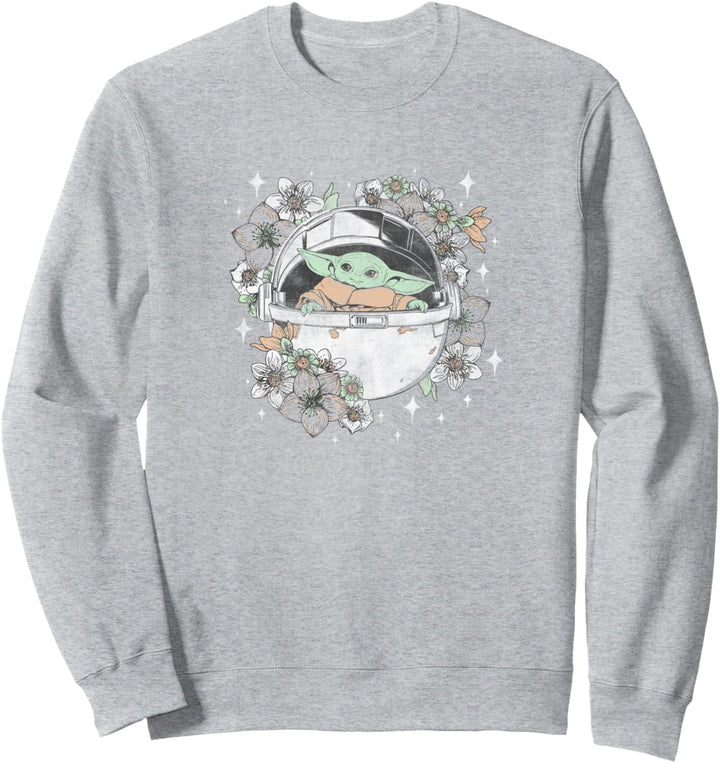 Star Wars The Mandalorian Floral Child Redux Sweatshirt