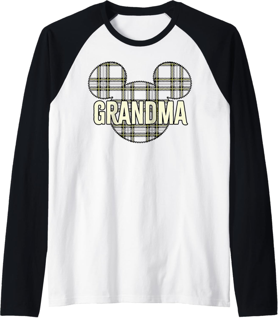 Disney Mickey And Friends Weihnachts-Plaid Grandma Raglan