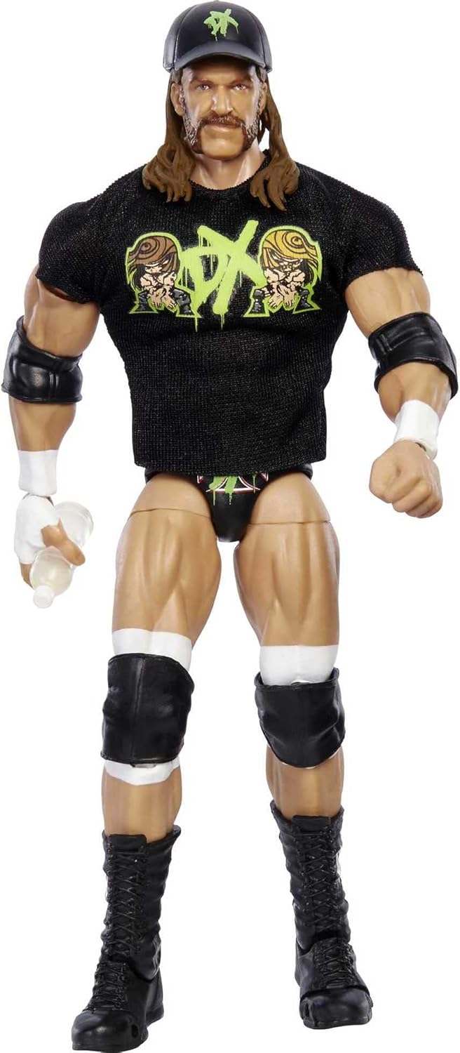 WWE Fan Takeover Ultimate Edition Triple H Actionfigur, 15,2 cm grosses Sammlerstück mit DX-Shirt,