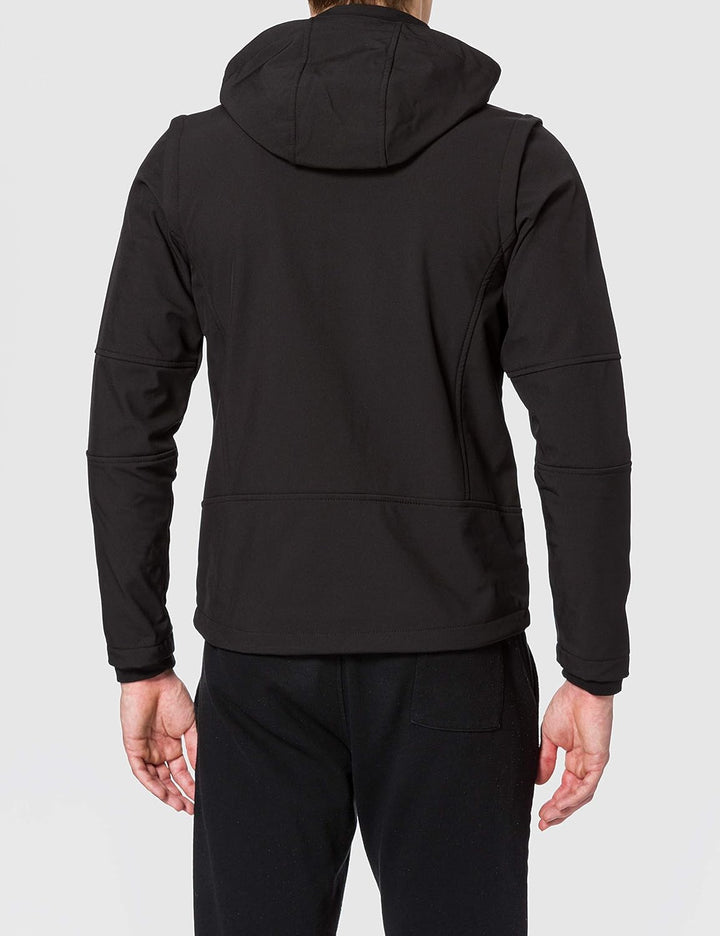 CMP – Man Jacket Snaps Hood With Detachble Sleeves 56 Schwarz, 56 Schwarz