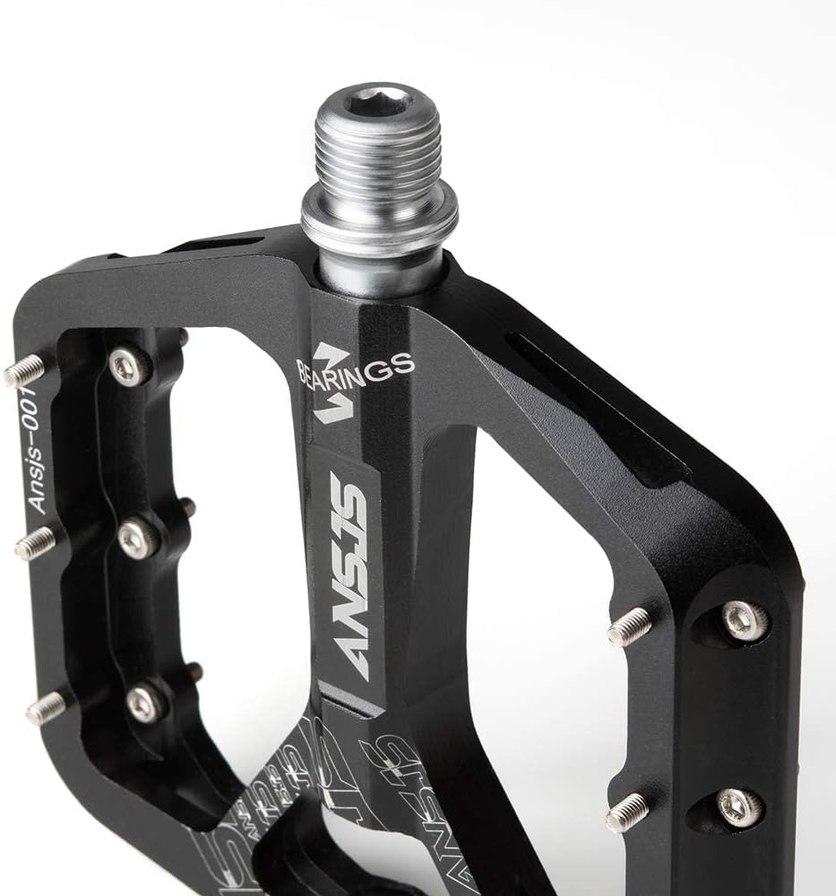 ANSJS Fahrradpedale Rennrad Pedale Aluminium Platform Pedale Ultraleicht Antirutsch Fahrrad Pedale 9