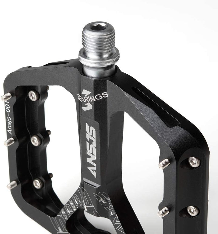 ANSJS Fahrradpedale Rennrad Pedale Aluminium Platform Pedale Ultraleicht Antirutsch Fahrrad Pedale 9