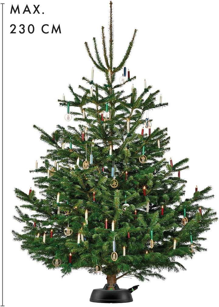 Krinner Recycling Weihnachtsbaum Christbaumständer Green Line S Schwarz 34cm inkl. Fusspedal- und Ei
