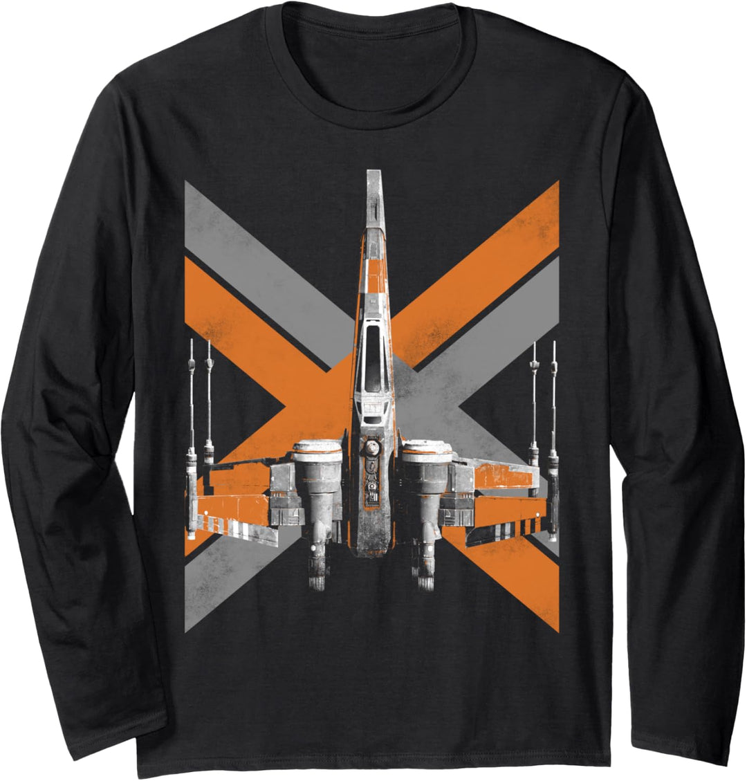 Star Wars Poe X-Wing Fighter Ship Langarmshirt