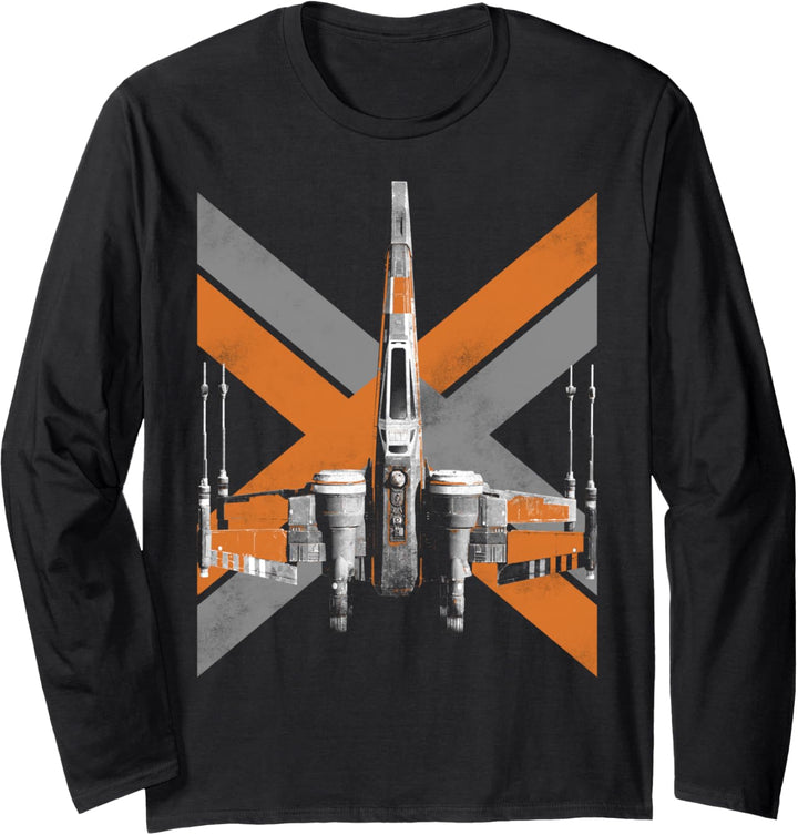 Star Wars Poe X-Wing Fighter Ship Langarmshirt