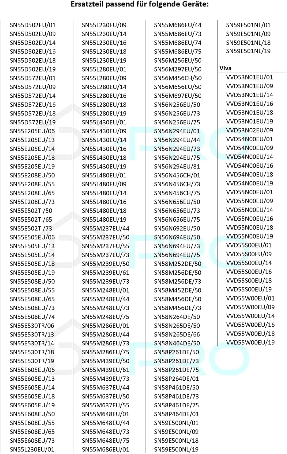 DL-pro 2x Türscharnierfeder Set Farbcode blau für Bosch Siemens 00754867 754867 Reparatursatz Seilzu