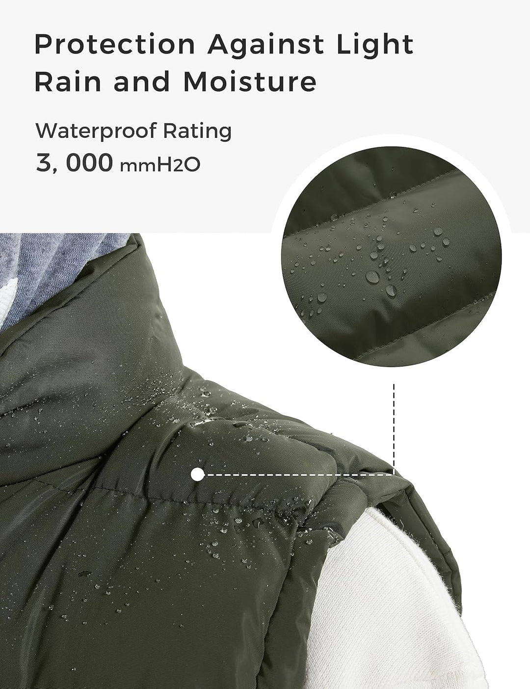 ZSHOW Herren Winter Weste Gesteppte Polsterung Puffer Ärmellos Jacke Warme Outdoor Weste Körperwärme