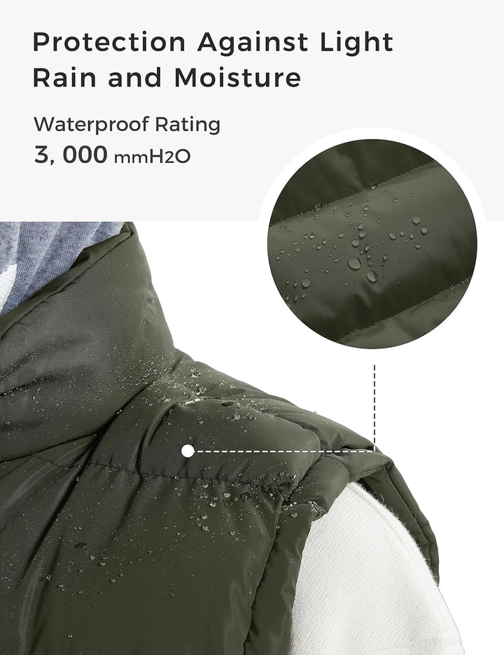 ZSHOW Herren Winter Weste Gesteppte Polsterung Puffer Ärmellos Jacke Warme Outdoor Weste Körperwärme