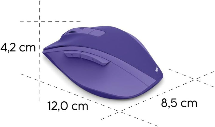 Hama Maus kabellos, wiederaufladbar (optische Funkmaus ohne Klickgeräusch, mit Akku, ergonomische Fo