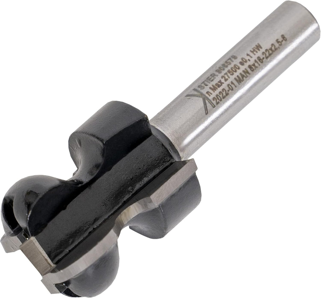 STIER Griffleistenfräser HW 8 mm Durchmesser 22-16 R2,5/6