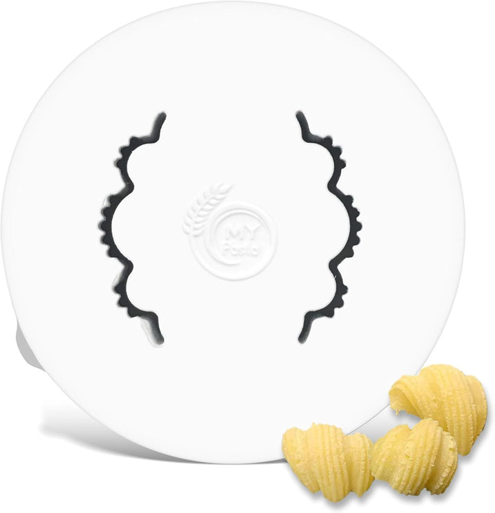MY PASTA – Gnocchi Sugo - gestreifte Muscheln – Nudelmaschinen-Scheibenmatrizen | Advance Pasta-Sche