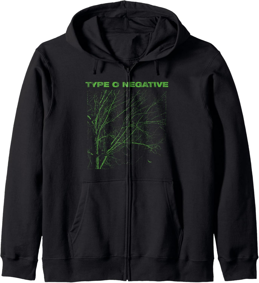 Typ O negativer Baum, Schwarz Kapuzenjacke