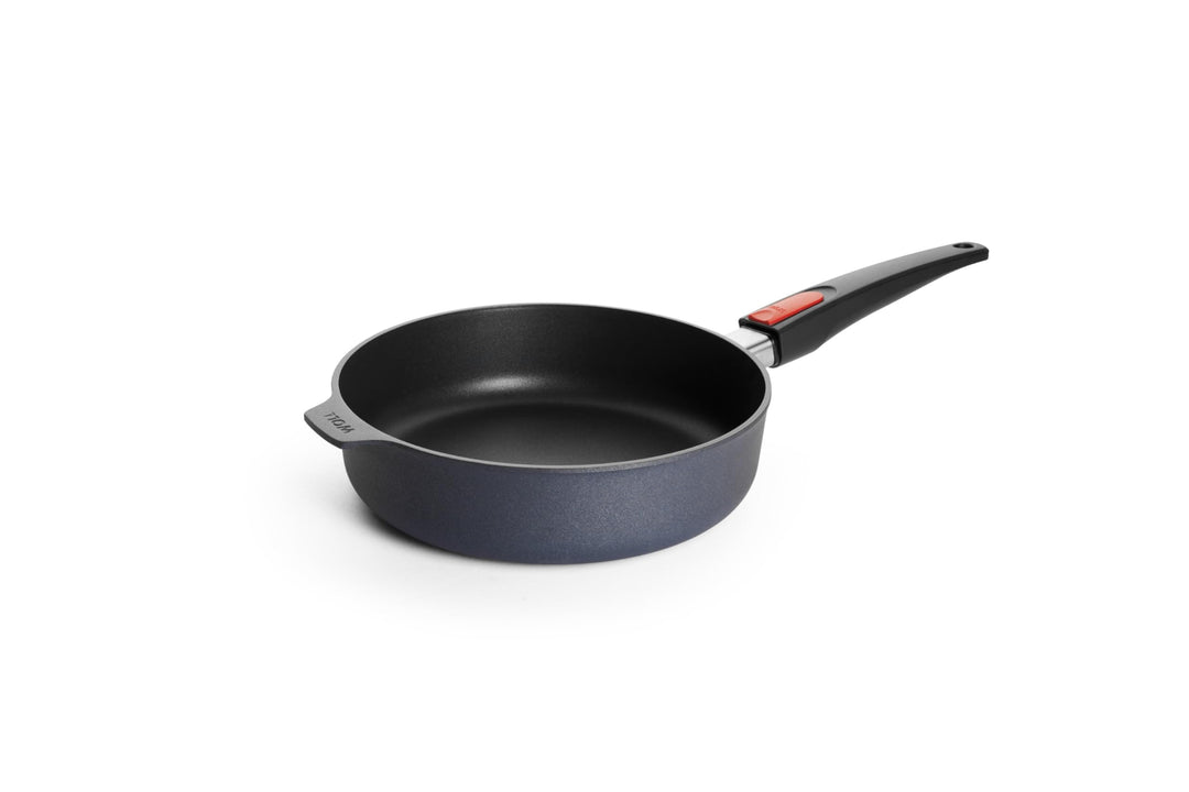 Woll Diamond Lite Hochrandpfanne - Induktiv -, Ø 24 cm, 7 cm hoch, mit abnehmbarem Stiel - Geeignet