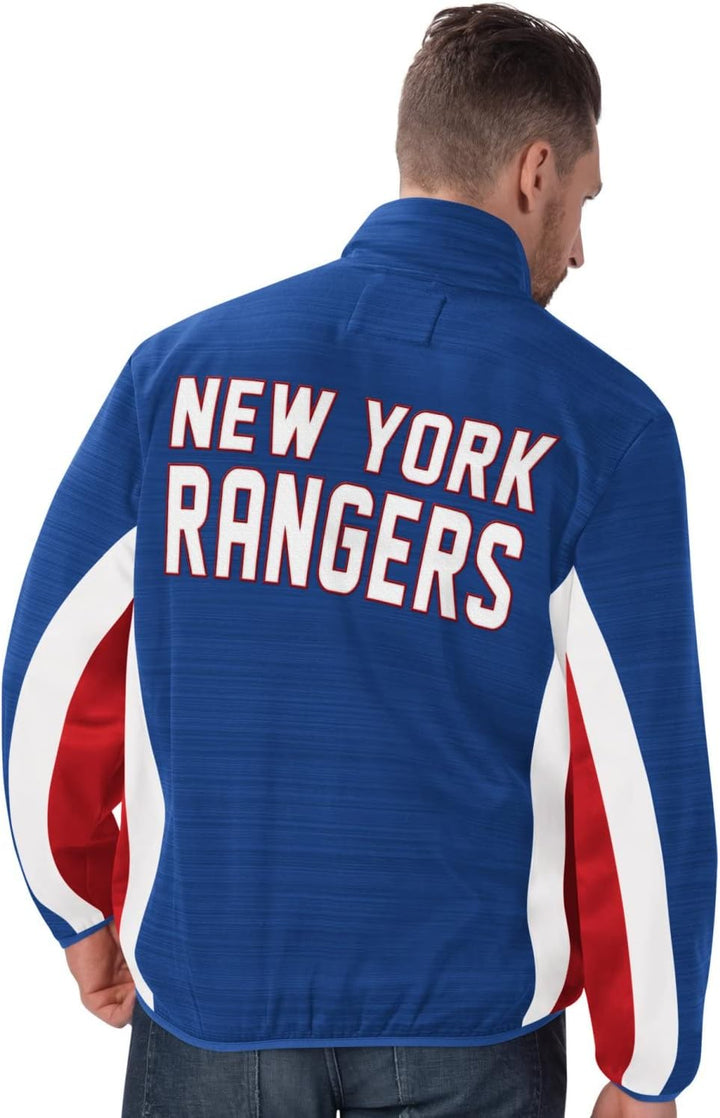 G-III New York Rangers Power Forward NHL Track Jacket Blau L Blau, L Blau