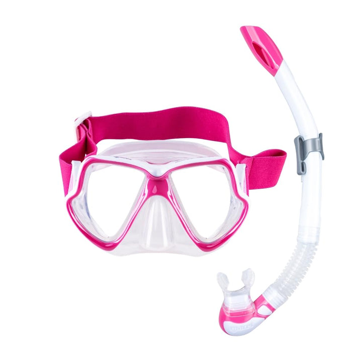Maske und Schnorchel Mares Aquazone Combo Wahoo Neon, Combo bestehend aus Maske und Schnorchel Erwac