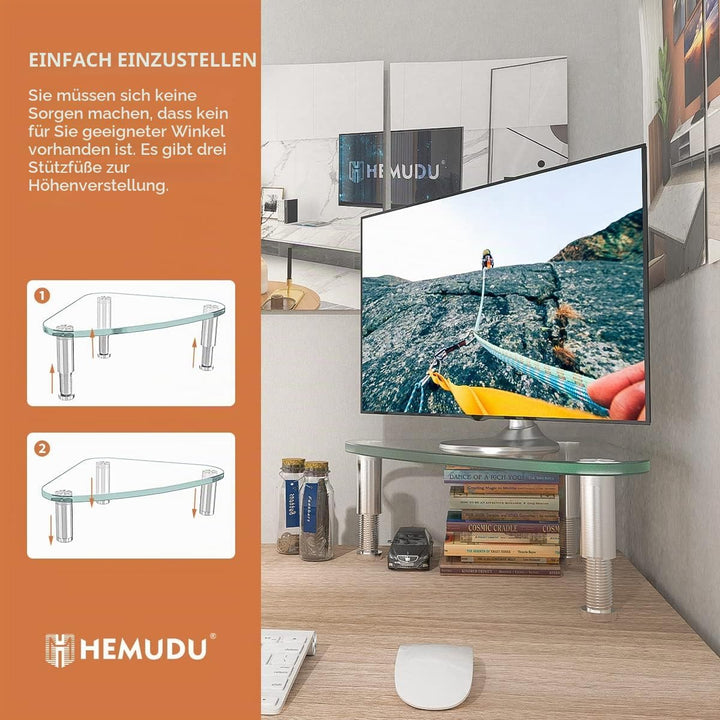 Hemudu Triangle Monitorständer, ergonomischer Laptopständer, Bildschirmerhöhung Bildschirmständer fü
