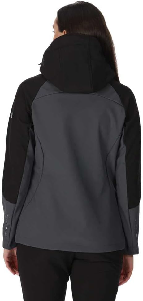 Regatta Softshelljacke Damen DeSoto VIII mit Kapuze, 36 Grau
