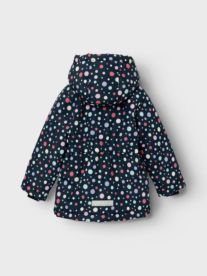 NAME IT Mädchen Nmfmaxi Jacket Dancing Dots Jacke 92 Dark Sapphire, 92 Dark Sapphire