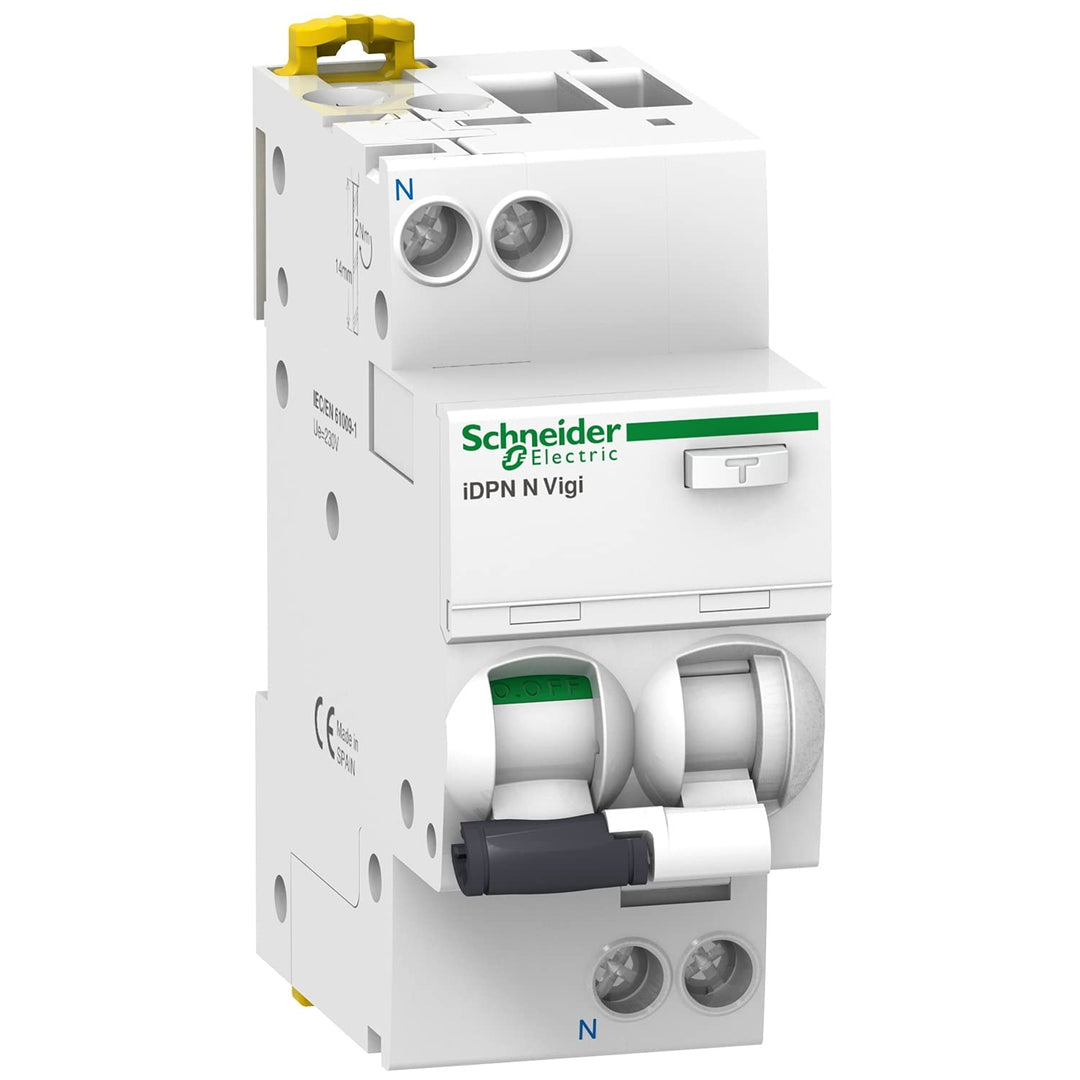 Schneider Electric A9D56613 FI/LS-Schalter iDPN N Vigi 1P+N, 13A, B-Char, 30mA, Typ A, 6kA, 13 Amper