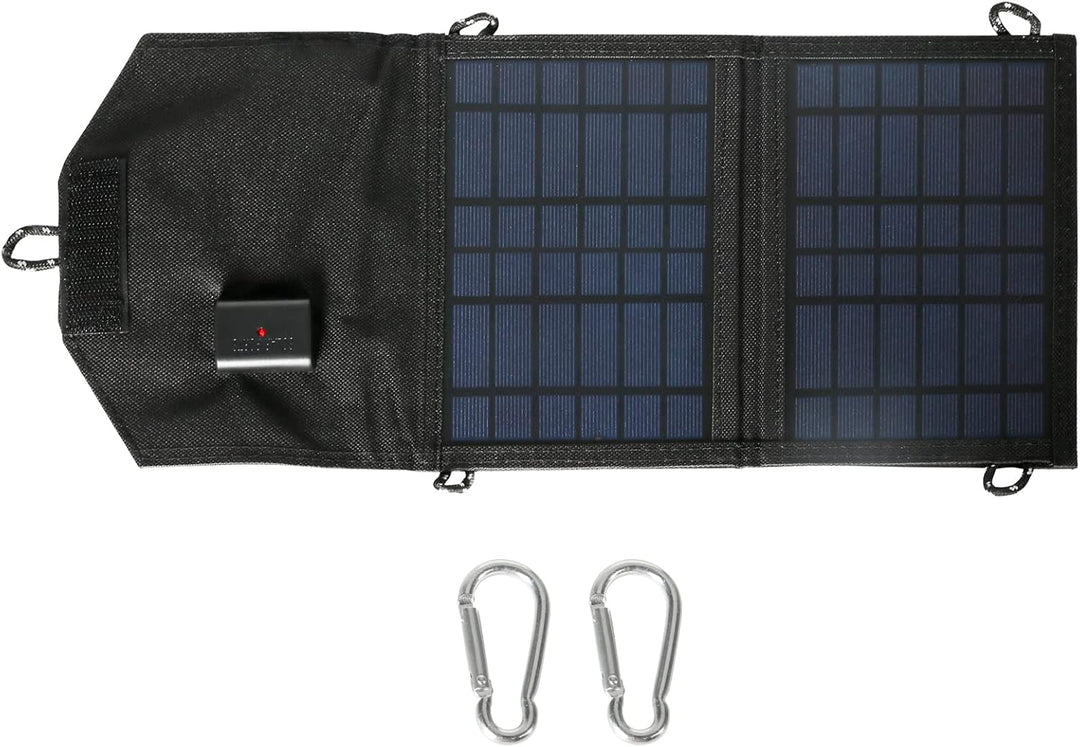 DEWIN Faltbares Solarpanel 15w, 15W 5V Solarpanel mit USB-Anschluss Solarladegerät für Handy und Lap
