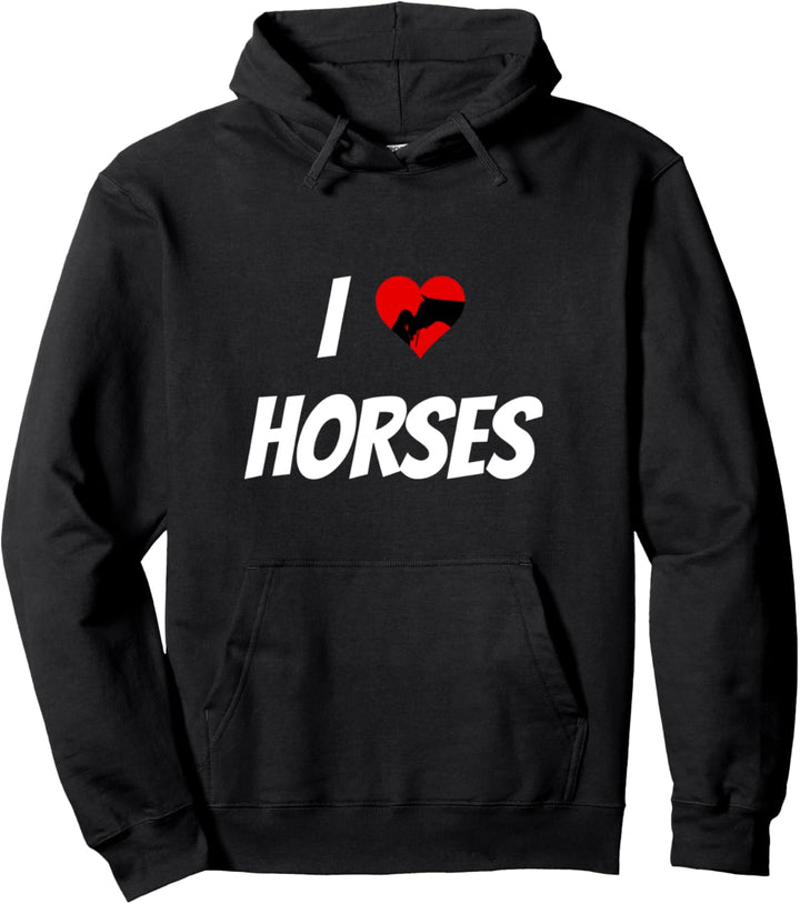 Reiten Ich liebe Pferde Pullover Hoodie