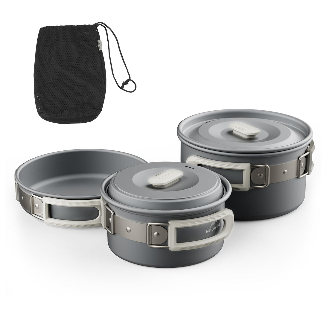 Naturehike Camping Topfset Geschirr Kochgeschirr Set Kochtopf für 2-7 Personen Zum Camping Outdoor W