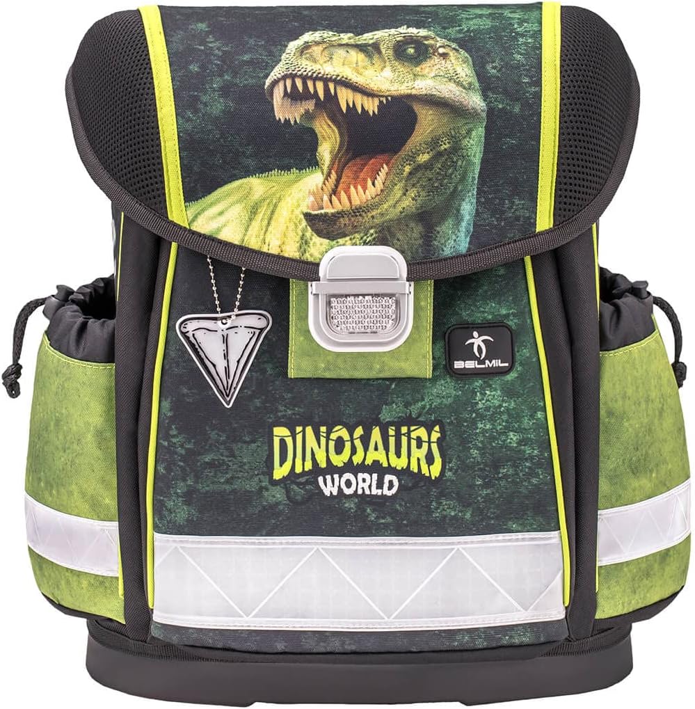 Belmil Classy Schulranzen Set 4 - teilig (403-13/AG/S) M Dinosaur World 2, M Dinosaur World 2