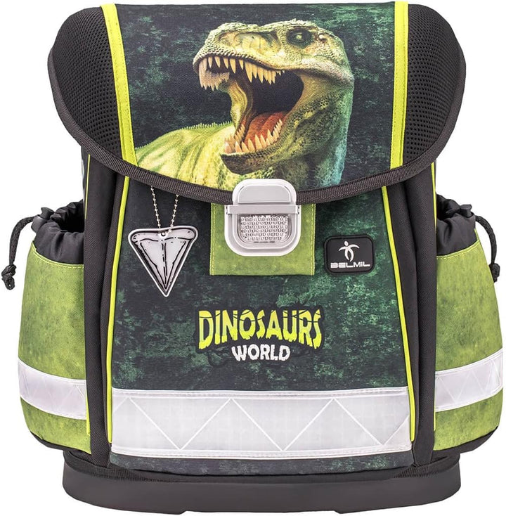 Belmil Classy Schulranzen Set 4 - teilig (403-13/AG/S) M Dinosaur World 2, M Dinosaur World 2