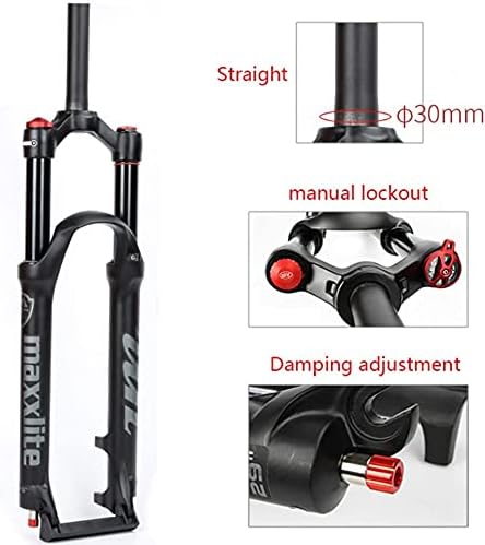 splumzer [EU Stock MTB Gabel 26 27,5 29 Zoll MTB Federgabel Federweg 100mm,1-1/8 Straight Tube/Taper