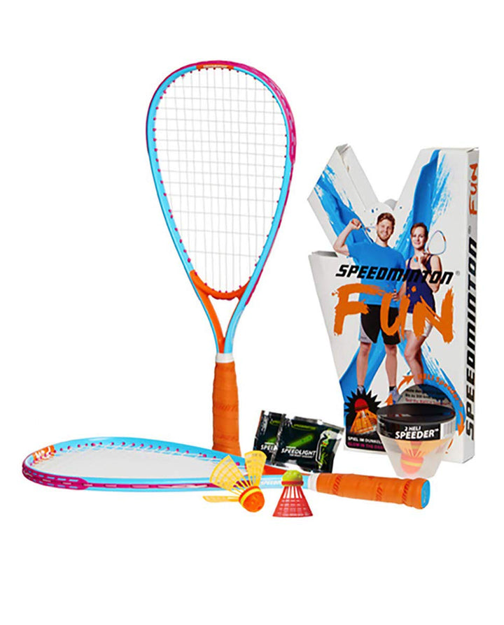 Speedminton SM01-FUN-10 FUN Set - Alternative to beach ball, spike ball, badminton, incl. 1 HELI and