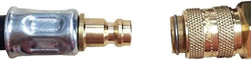 Tyre inflator set with petrol station plug SKS lever plug and patent plug/valve plug