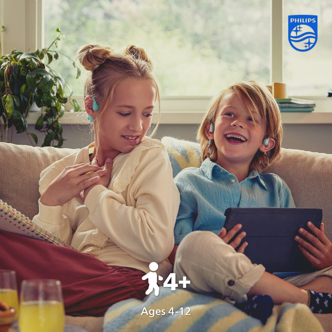 Philips K4607GY Bluetooth-Kopfhörer für Knochenleitung, mit internem Mikrofon und Kindersicherung, G