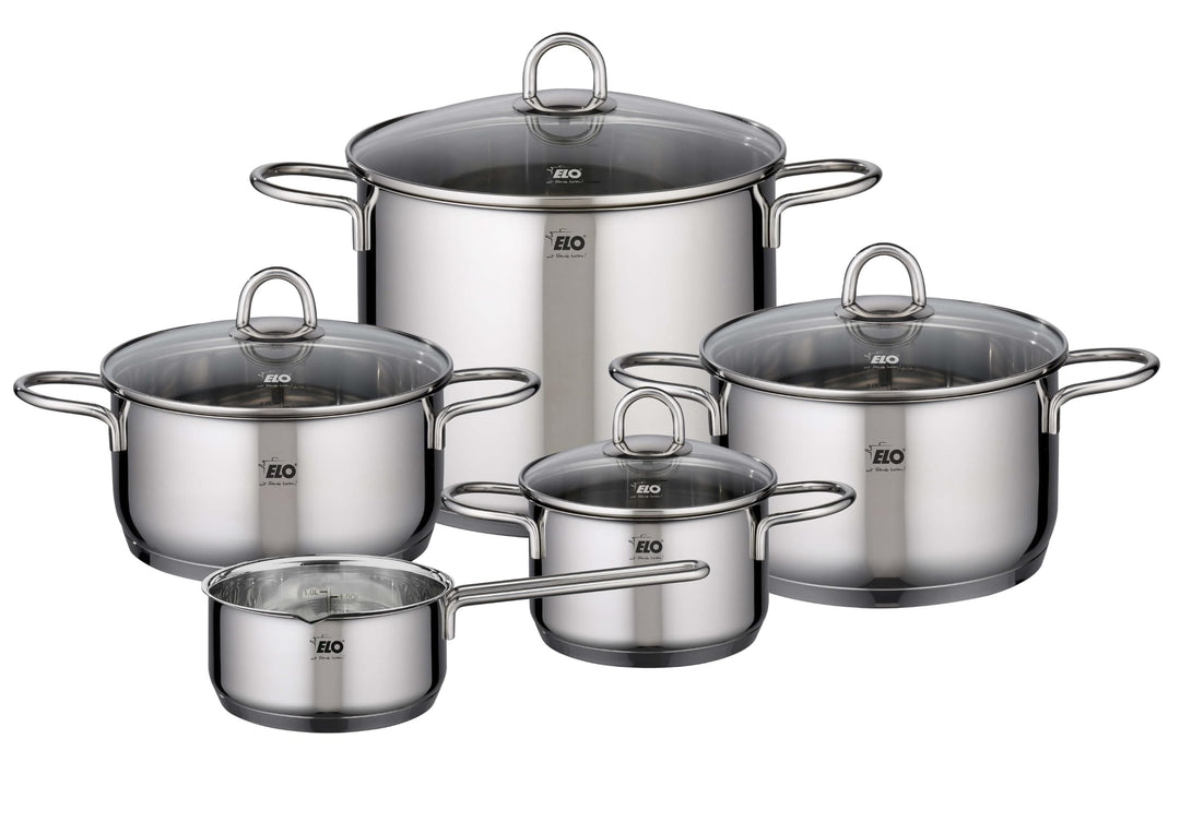 ELO Kochtopf Rubin Set Rubin 5-teilig Edelstahl 18/10 Edelstahl 5 teilig Rubin, Edelstahl 5 teilig R